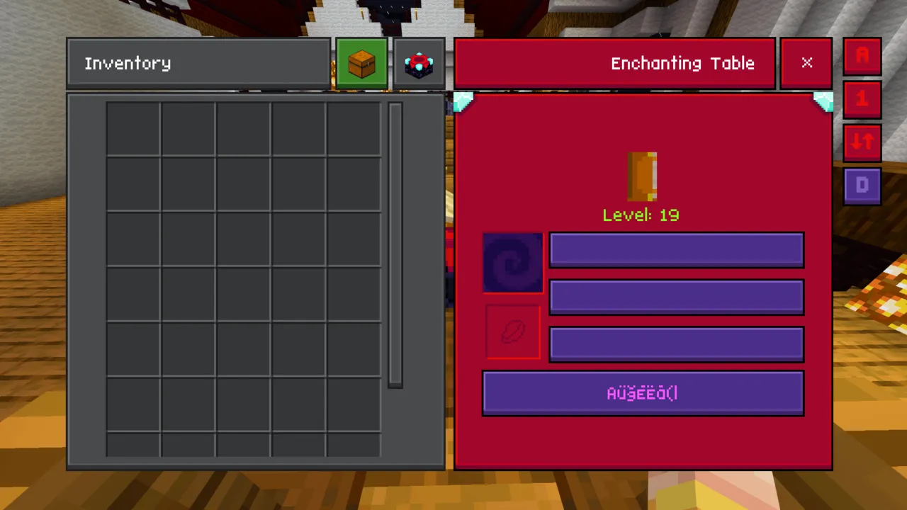 Better Quick Loot texture pack: Enchantment table pocket (Nightfall)
