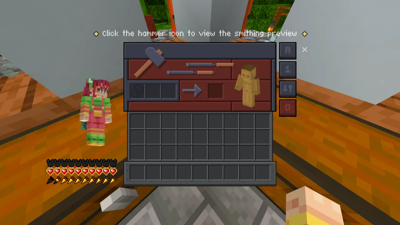 Better Quick Loot texture pack: Smithing table (Nightfall)
