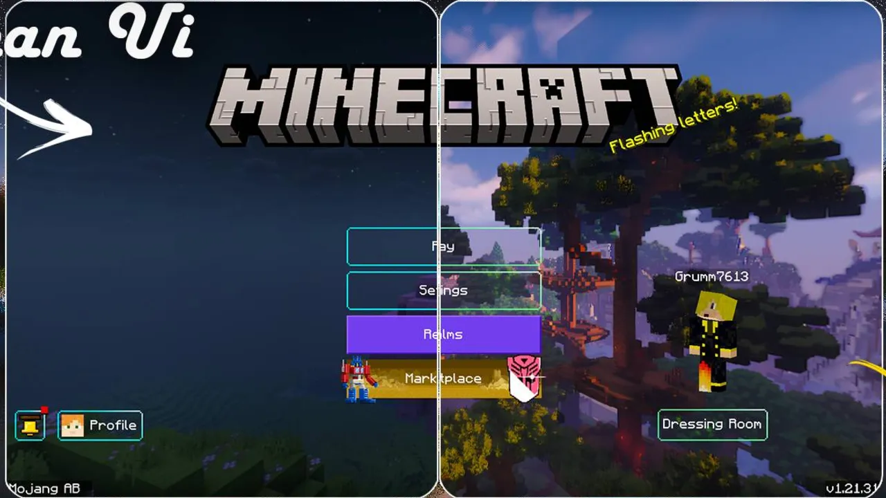 Clean UI Texture Pack for Minecraft PE: screenshot 1