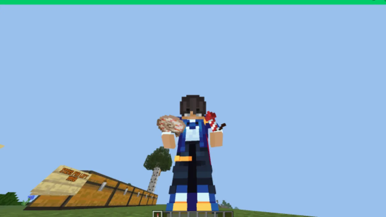 Complex Left Hand texture pack: Player holding a sandwich