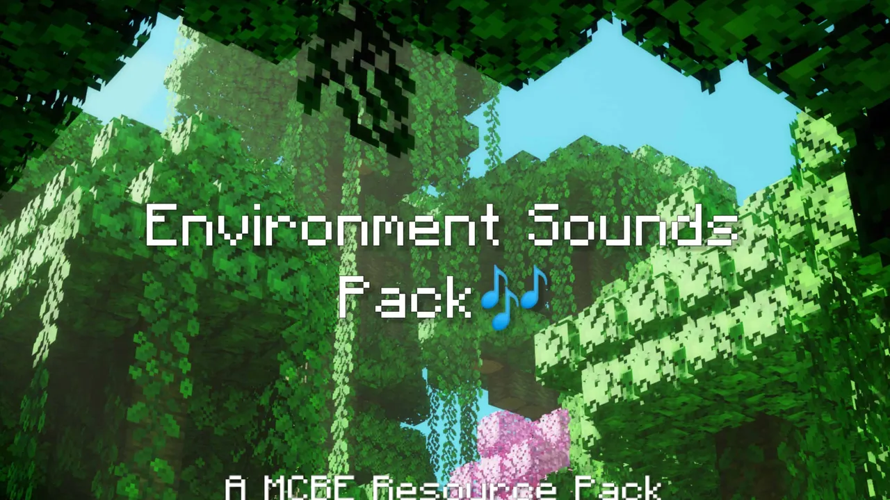 Environment Sounds Pack for Minecraft PE: Green forest with waterfall