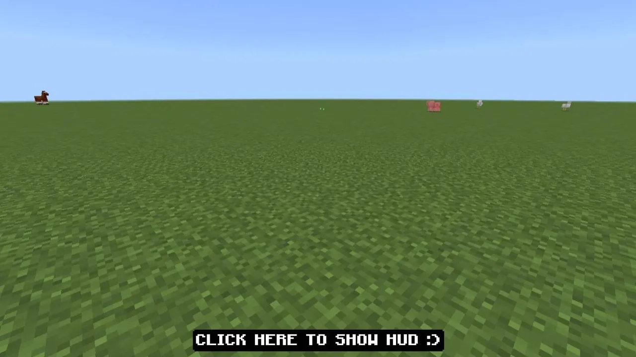 F1 & F3 Button texture pack: Hide or show the whole HUD with one button