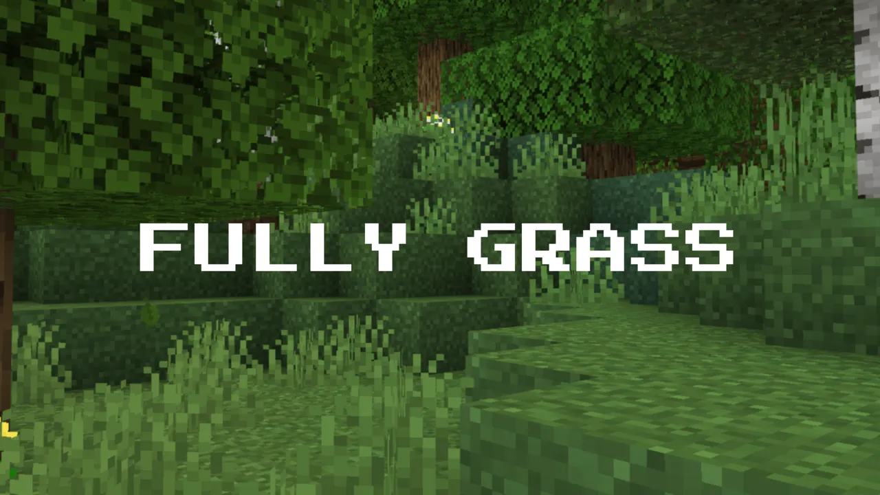 Fast Better Grass - Full Grass texture pack for Minecraft PE: Grass texture pack with four styles