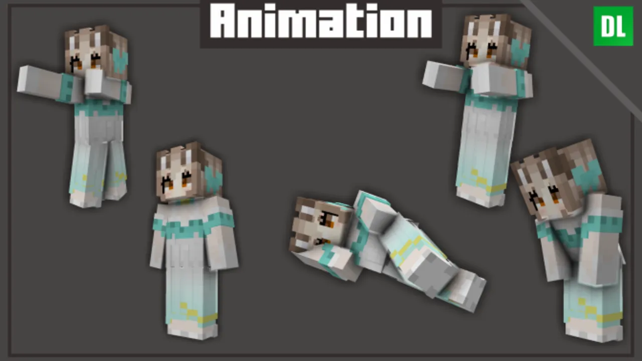 Fay's Player Animation texture pack for Minecraft PE: Fay's Player Animation Visual