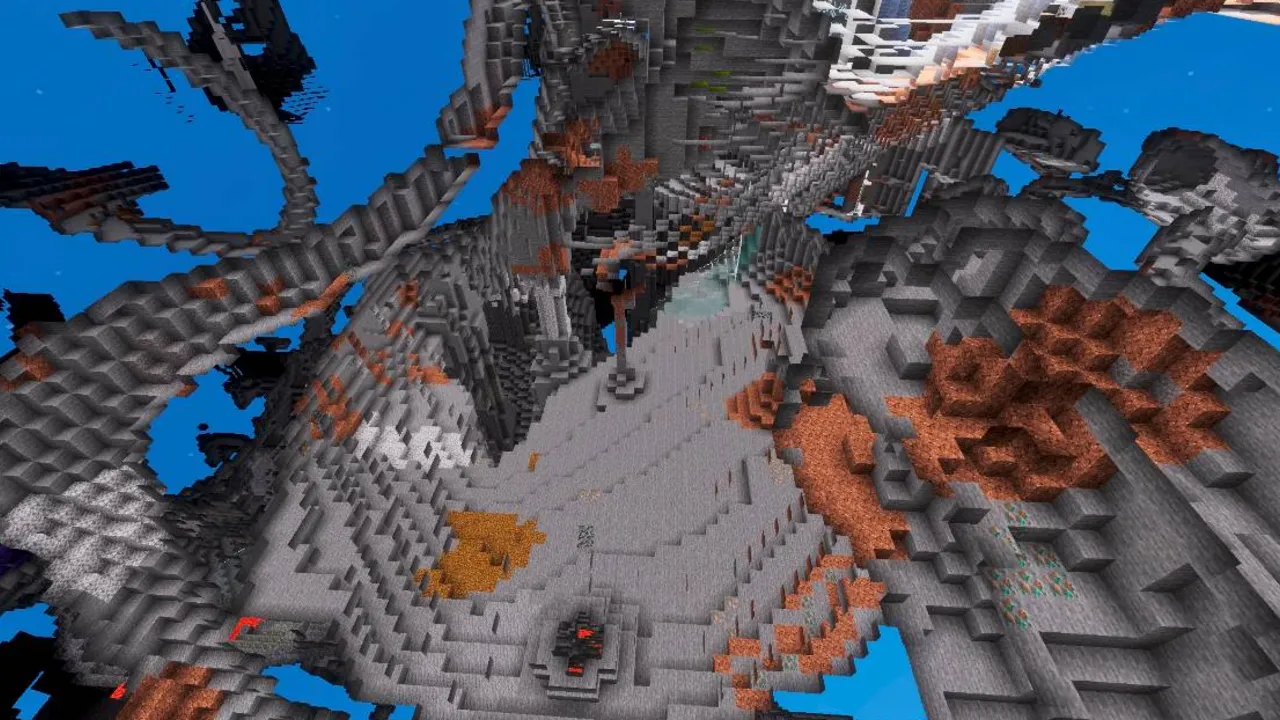 Full Bright Voxen texture pack: Cave with glowing ores and bright lighting