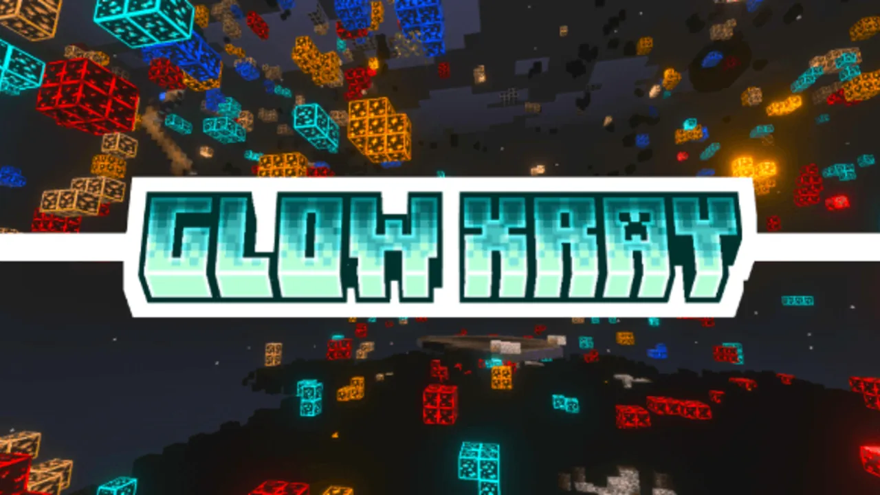 Glow Xray texture pack for Minecraft PE: cover art
