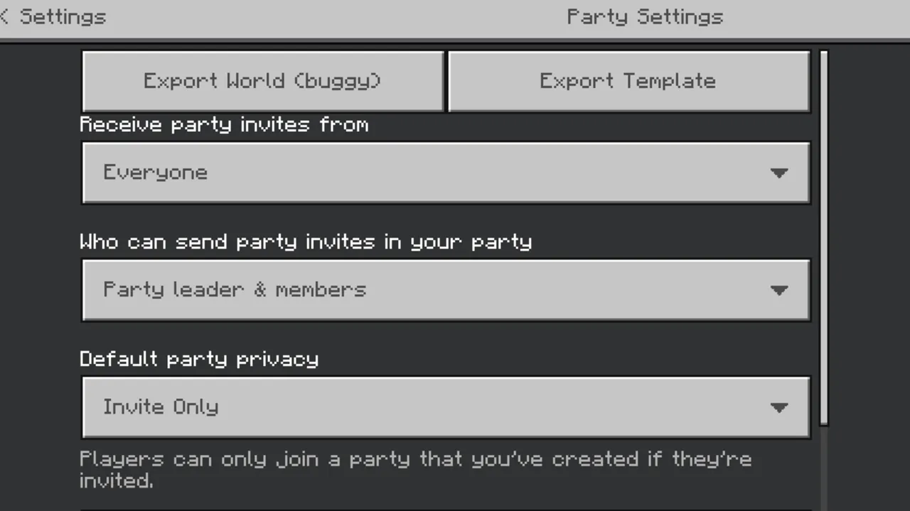 Import/Export Button Unhider v4 for MCPE texture pack for Minecraft PE, screenshot 2
