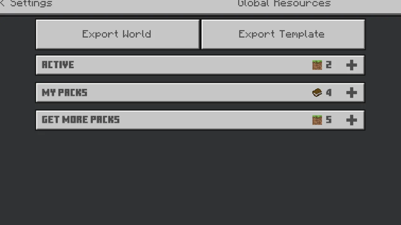 Import/Export Button Unhider v4 for MCPE texture pack for Minecraft PE, screenshot 3