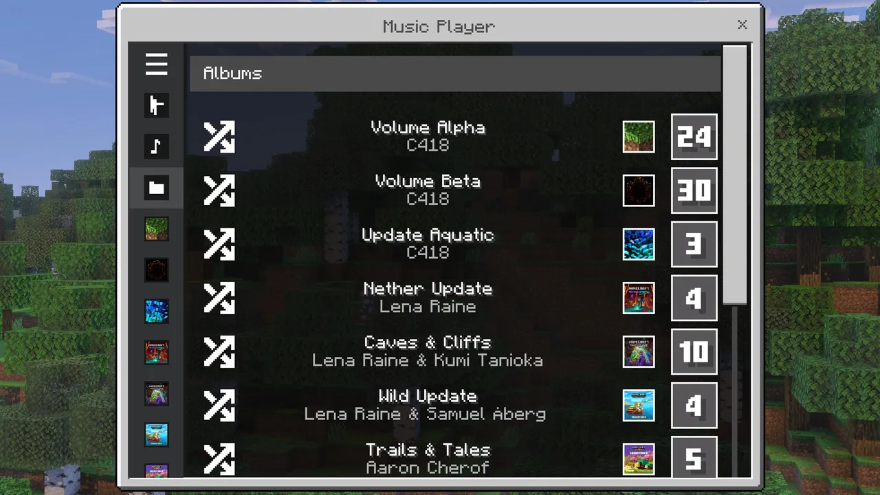 Music+ texture pack: Jukebox discs can be heard from 256 blocks away