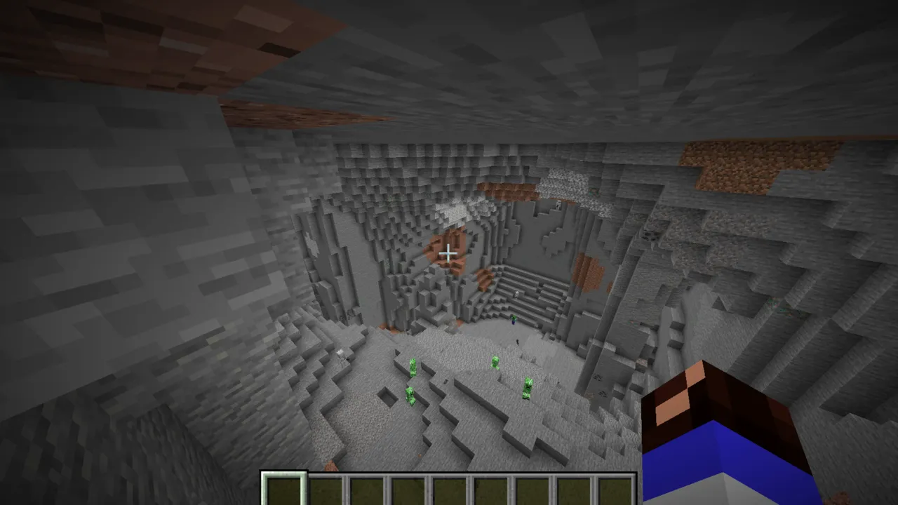Night Vision Plus texture pack: Cave with glowing ores and mobs