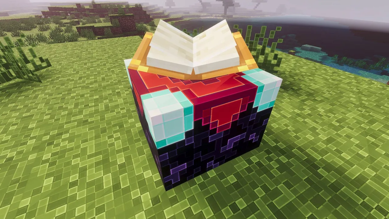 Outline Texture Pack: Book on a colorful block