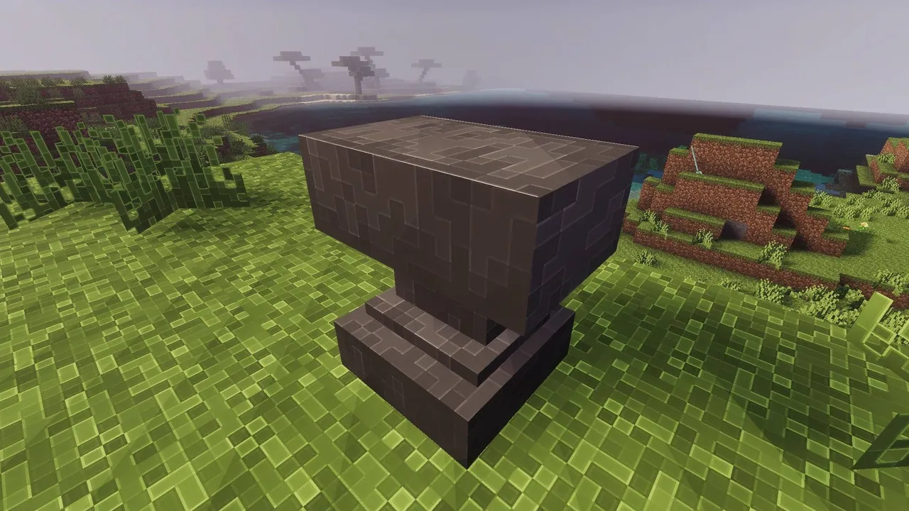 Outline Texture Pack: Stone block on grassy field