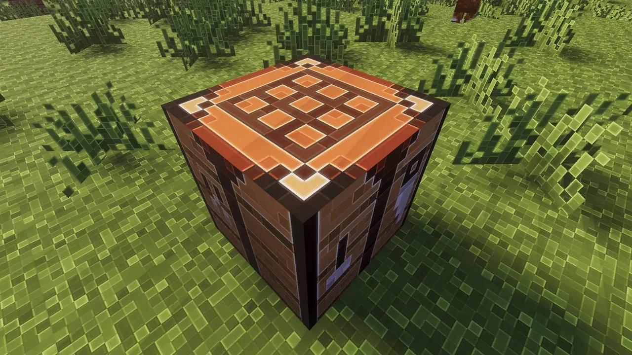 Outline Texture Pack: Wooden chest with orange pattern