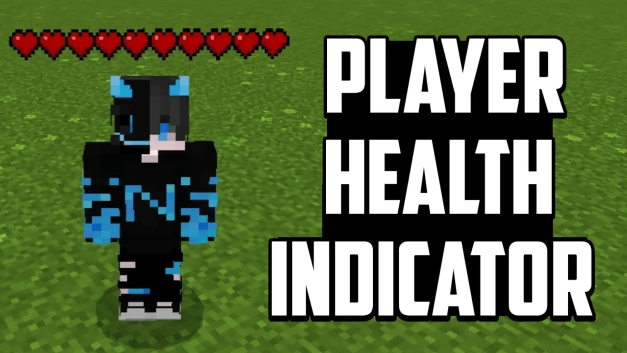 Player Health Indicator texture pack: Hearts floating above player head