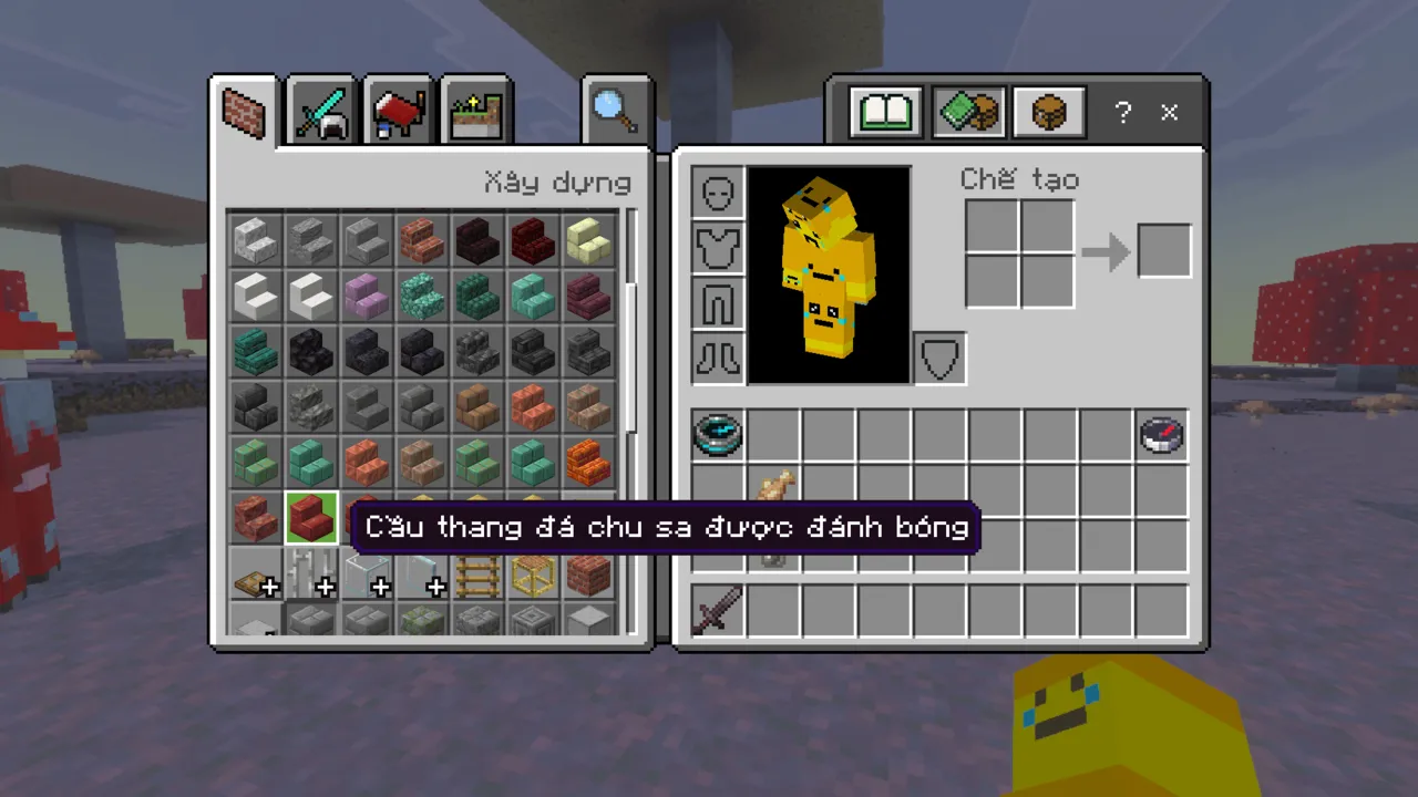 The Ty-el's Vietnamese Language Pack: Polished Cinnabar Stairs item name tooltip