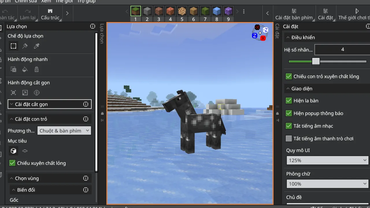 The Ty-el's Vietnamese Language Pack: Editor Mode with Selection and Settings Panes