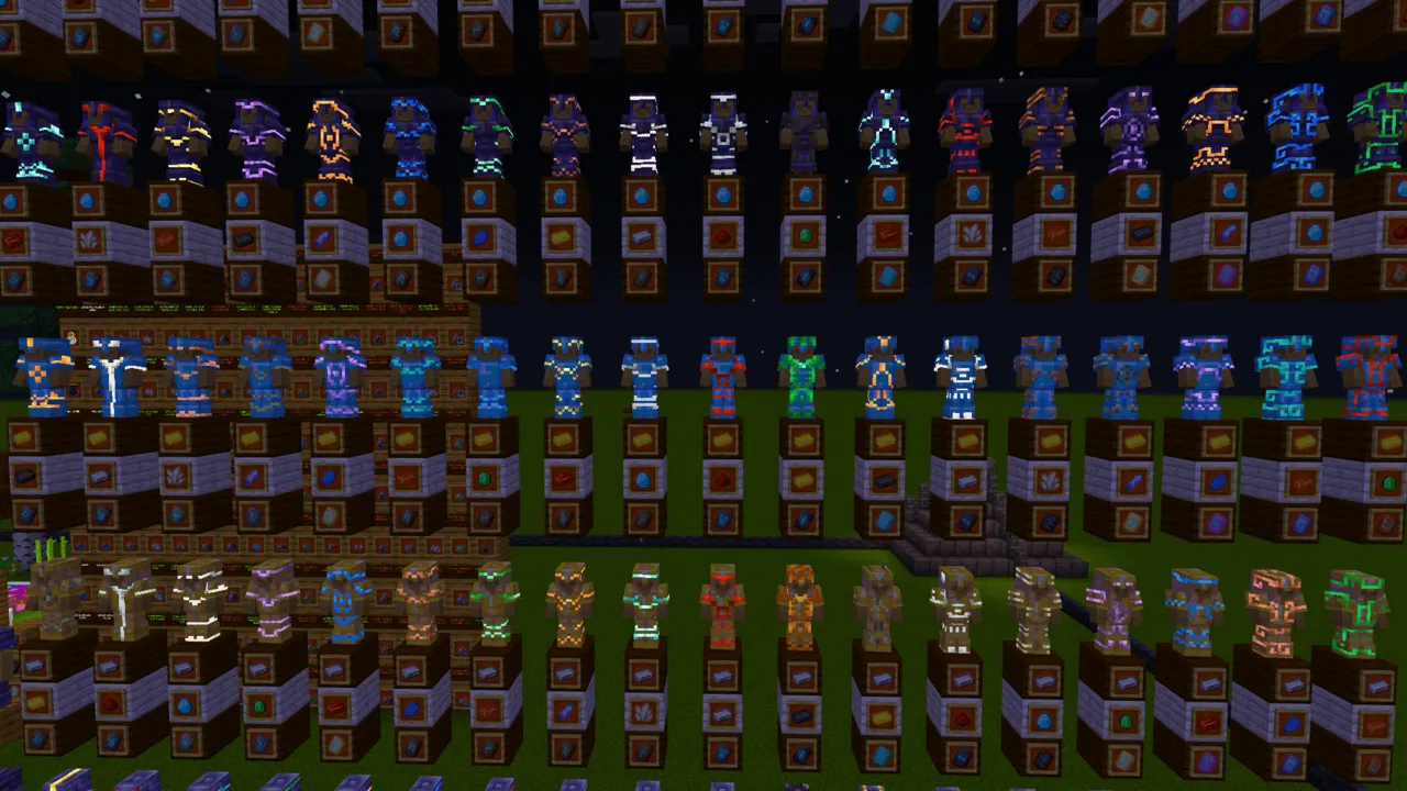 Ultramarine Nightfall texture pack for Minecraft PE, screenshot 6