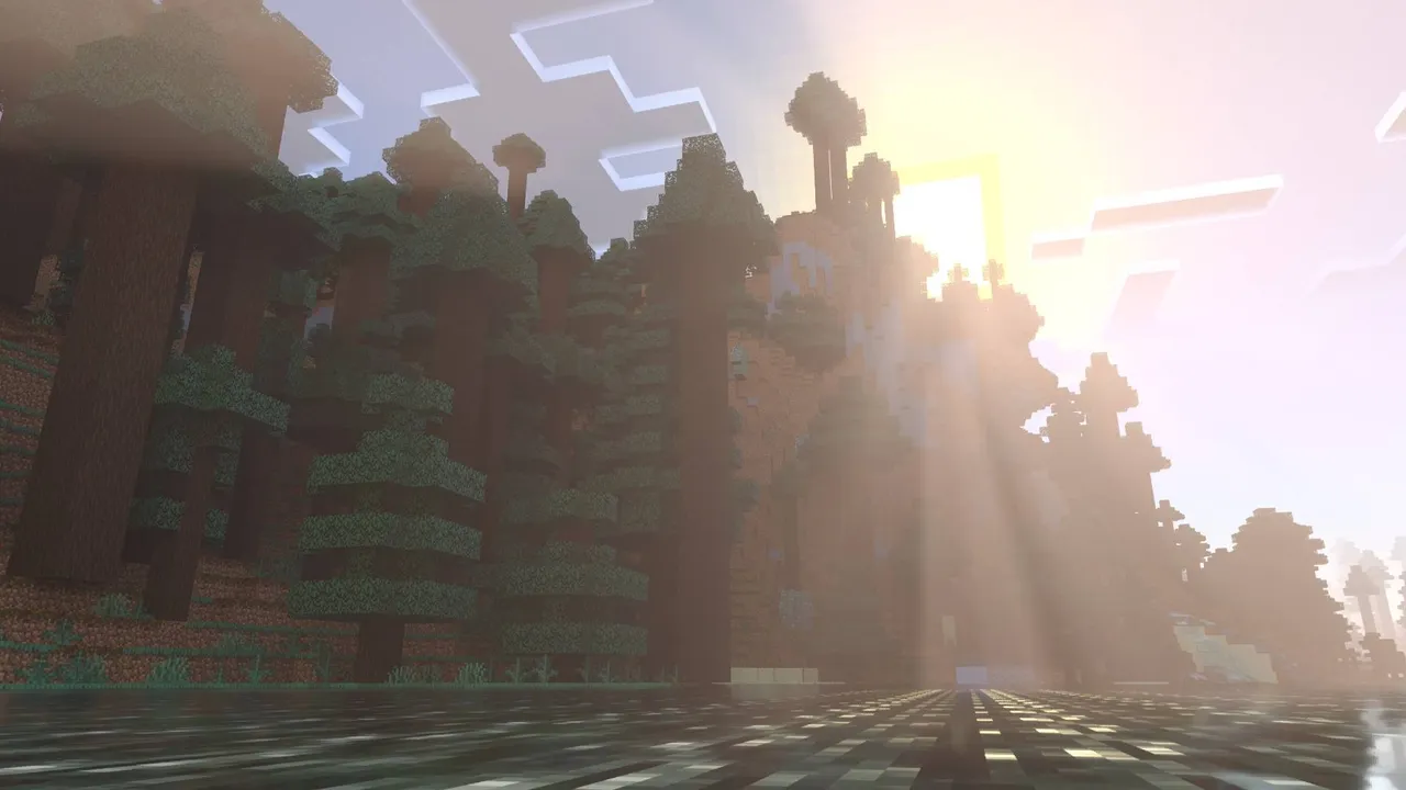 Vanilla RTX Normals texture pack: Taiga Atmosphere