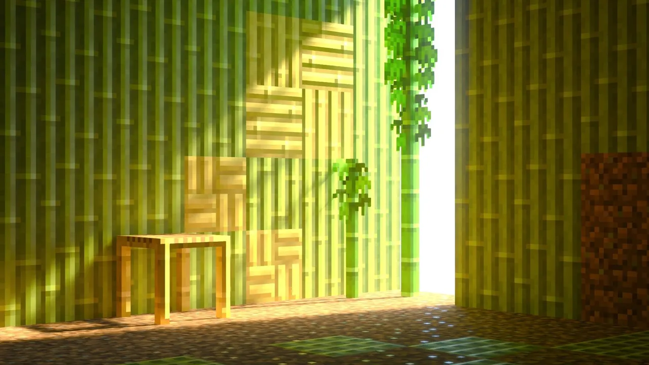 Vanilla RTX Normals texture pack: Bamboo Normals — PBR Example