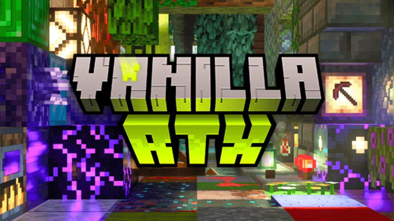 Vanilla RTX texture pack for Minecraft PE: cover art