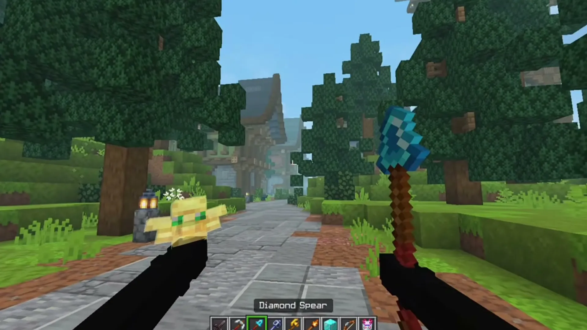 View Model A&S texture pack: Diamond spear held by player