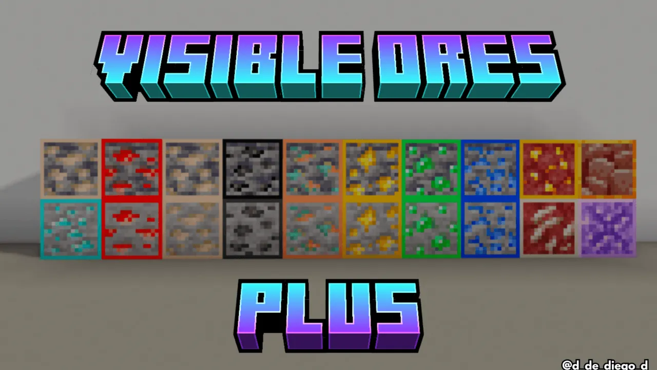 Visible Ores Plus texture pack: screenshot 6