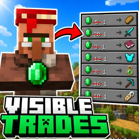 Visible Trades texture pack: Trader with visible trade list