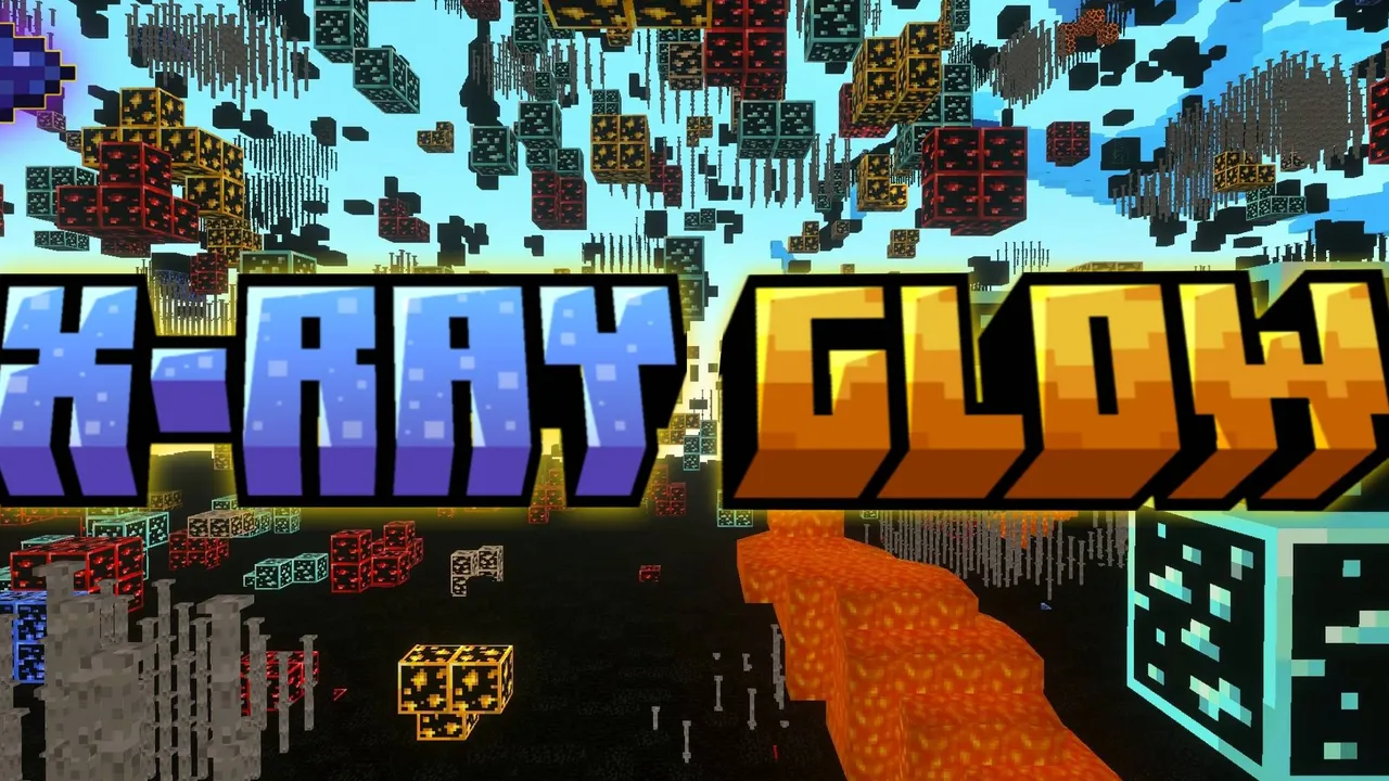 X-Ray Glow | Best X ray texture pack for Minecraft PE, screenshot 1