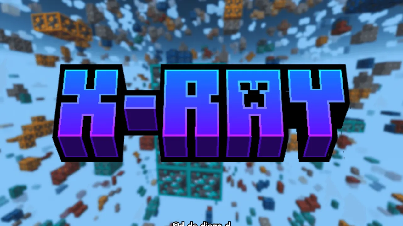 X-Ray Plus texture pack for Minecraft PE: cover art