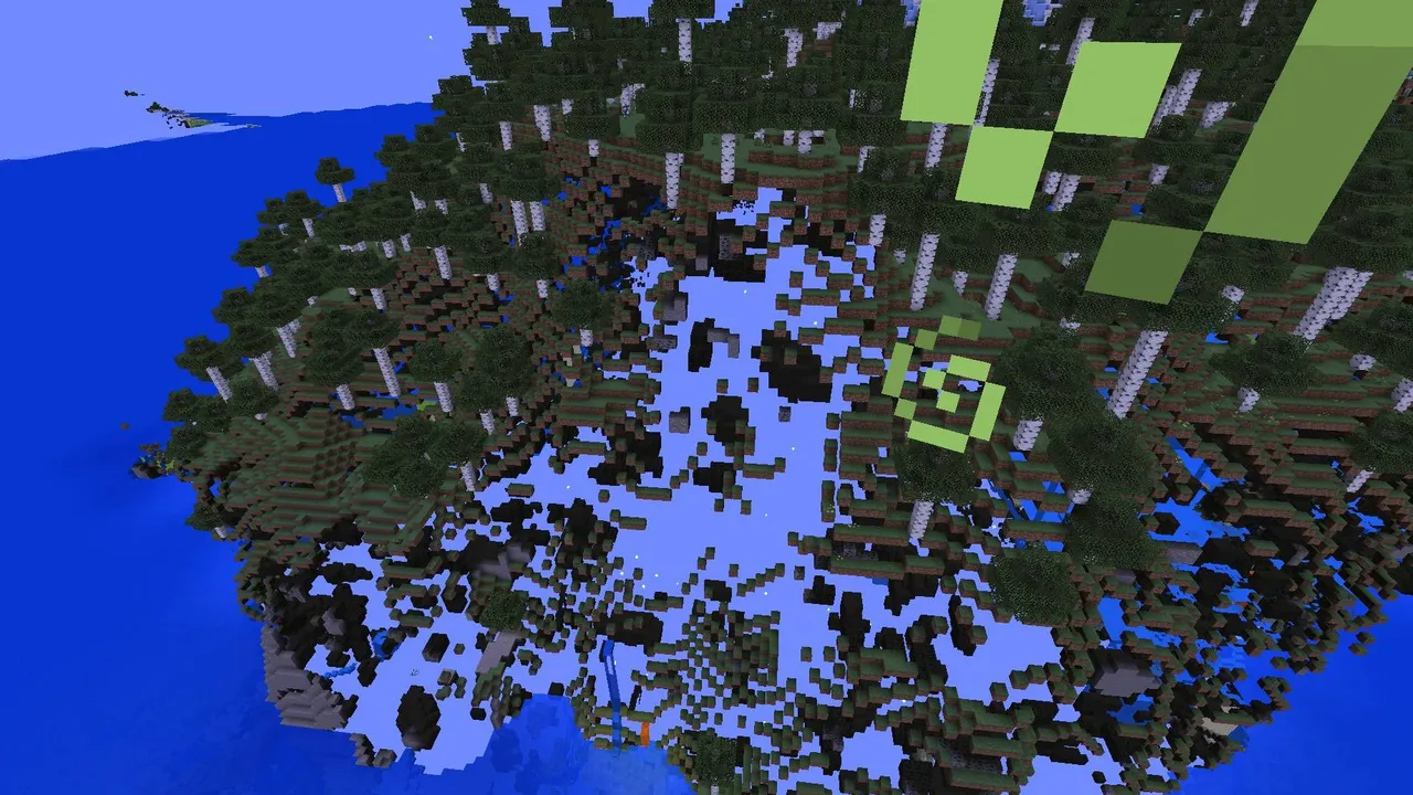 X-Ray Texture Pack Minecraft texture pack: Island with glowing blocks