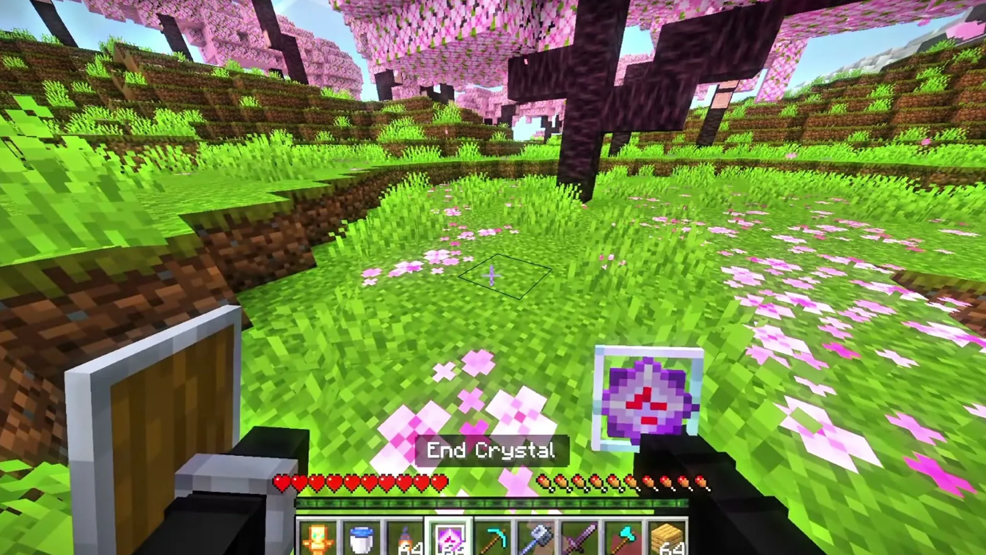 Xnova Model texture pack for Minecraft PE: End crystal held in hand